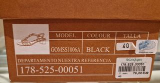 Sandalias negras talla 40