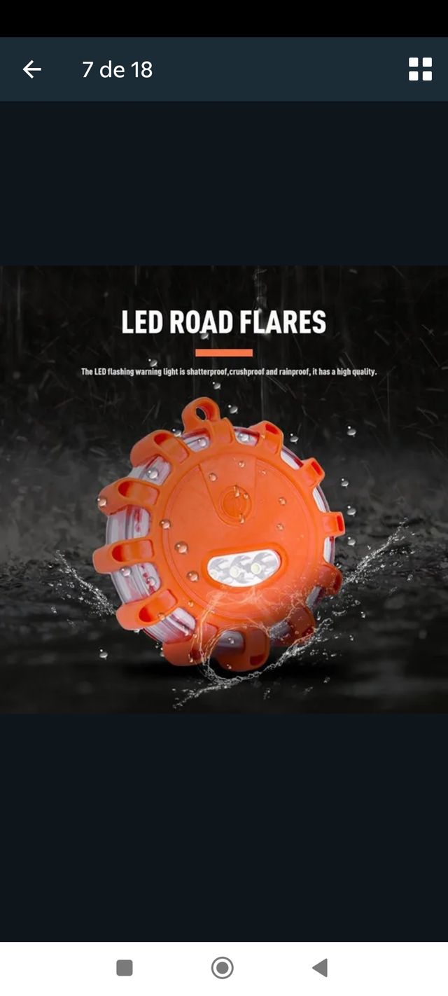 3 Luces intermitentes LED 10cmx4cm