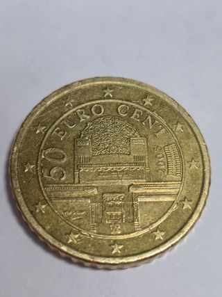 Moneda 50 céntimos Austria 2003
