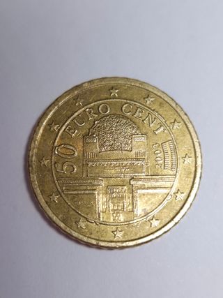 Moneda 50 céntimos Austria 2003