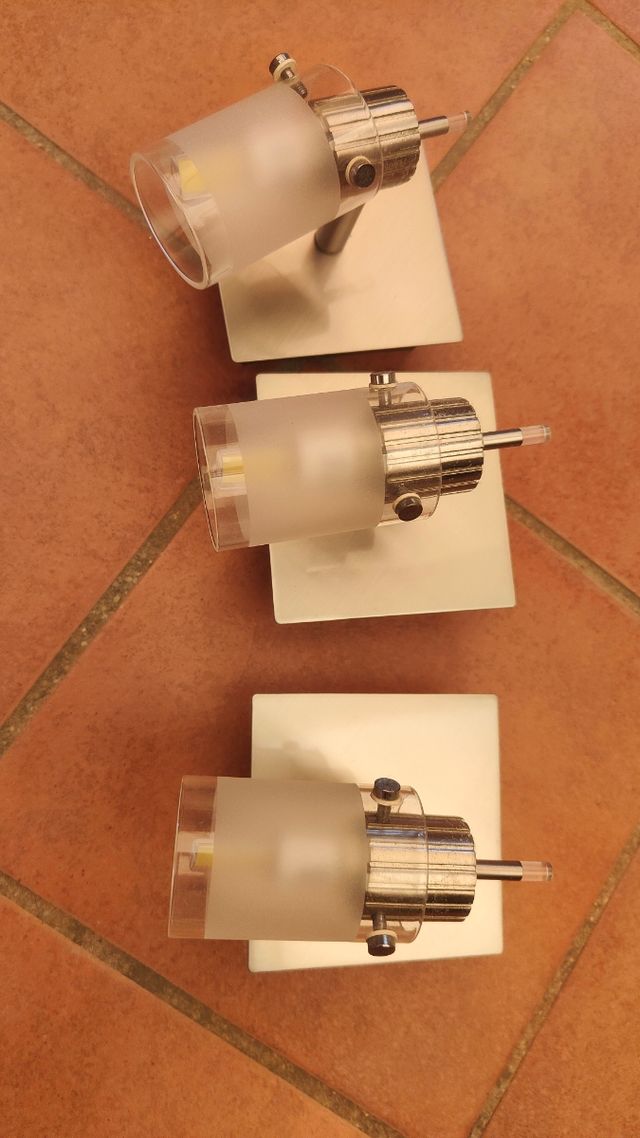 3 Apliques Baño Moderno - Metal