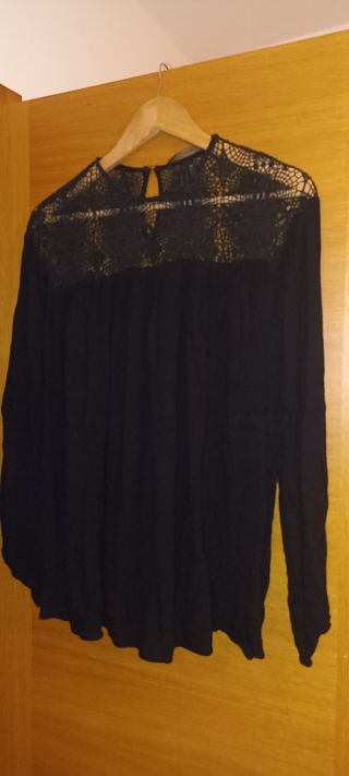 Blusa negra Zara - Talla S