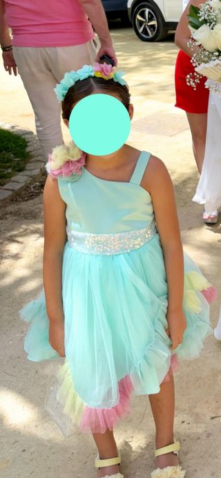 Vestidos turquesa niña fiesta