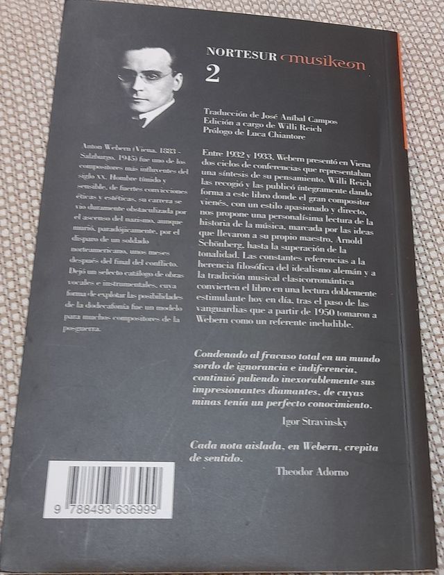 El camino hacia la Nueva Música. Anton Webern