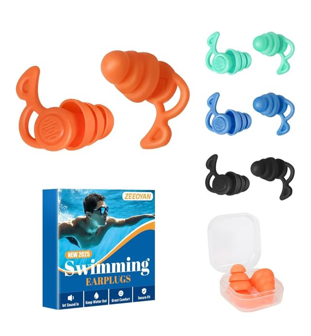 2 CAJAS Tapones oídos piscina niños y adultos