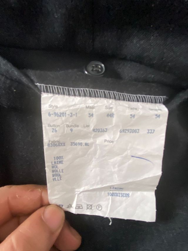 Traje Pierre Cardin negro