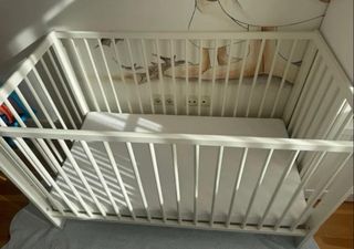 Cuna grande maxi blanca Ikea 80x140cm
