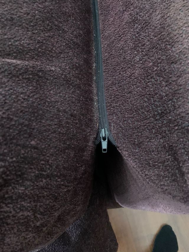 Sofá 3+2 plazas marrón marron tipo berenjena