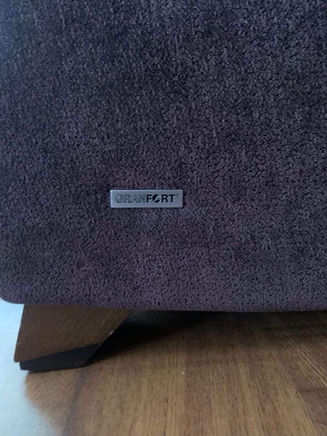 Sofá 3+2 plazas marrón marron tipo berenjena