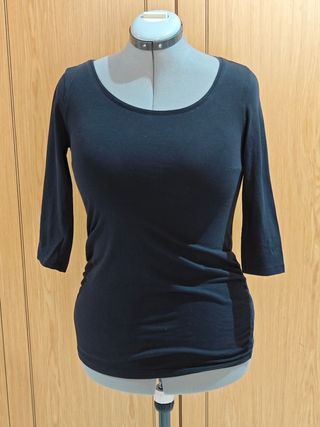 Camiseta premamá negra H&M talla S