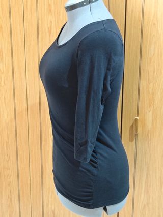 Camiseta premamá negra H&M talla S