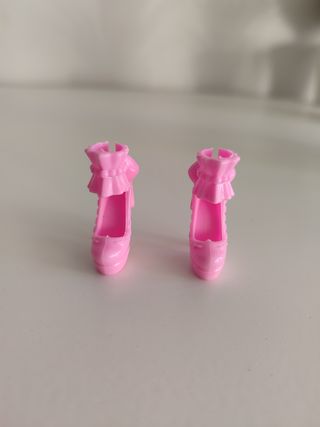 Zapatos rosa Barbie-Tacones