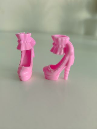 Zapatos rosa Barbie-Tacones