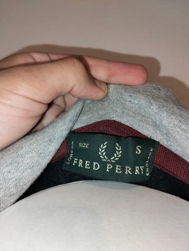 Felpa Fred Perry con zip, tg S