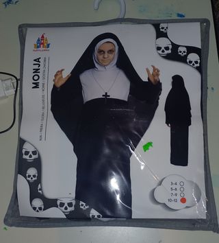 Disfraz Monja Niña Talla S