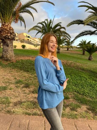 Jersey azul talla S - Impecable