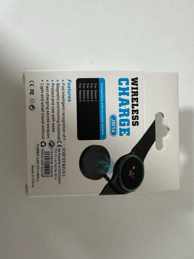 Cargador inalámbrico para relojes