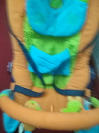 Hamaca bebé - Verde y naranja