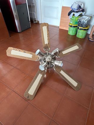 Ventilador techo 5 aspas madera
