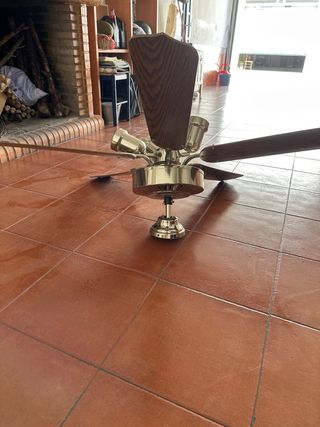 Ventilador techo 5 aspas madera