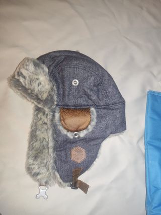 Gorro Aviador Gris - Orejeras
