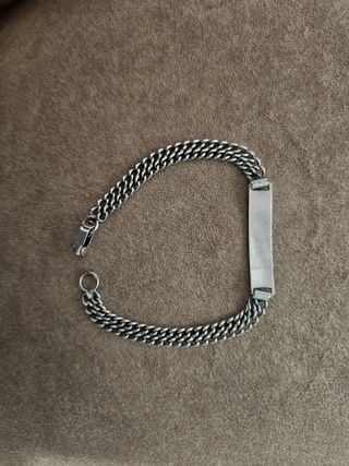 Pulsera plata nombre Marina