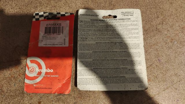 Pastiglie freno Brembo Scooter - 07058XS ed EBC