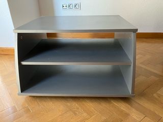 mueble TV IKEA gris - madera