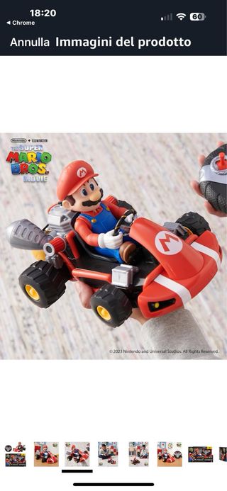 Kart Mario Bros telecomandato