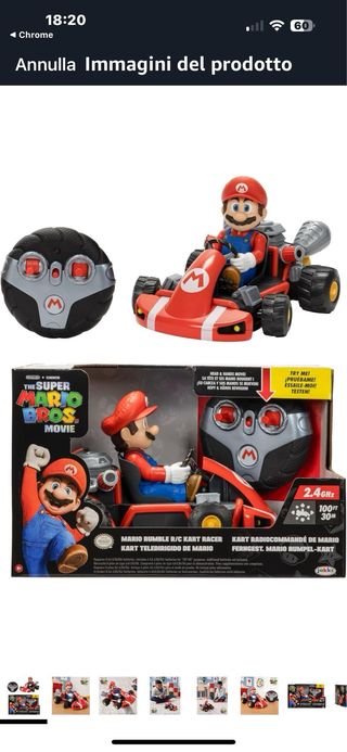 Kart Mario Bros telecomandato