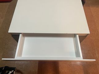 Mesa centro blanca y gris