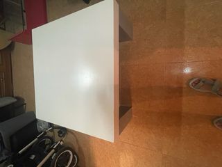 Mesa centro blanca y gris