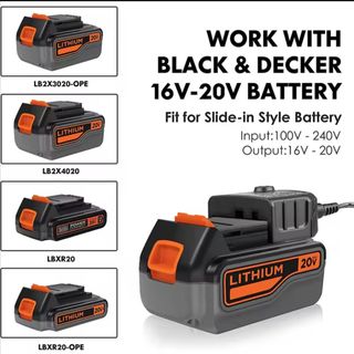 Cargador Batería Black&Decker 16-20V