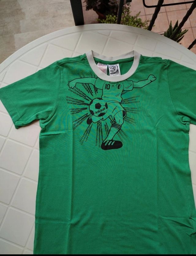 Maglietta Adidas verde  14 anni