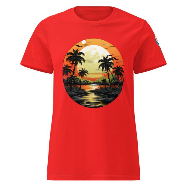 Camiseta diseño playa mujer (8 colores)