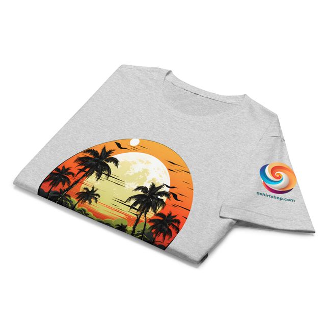 Camiseta diseño playa mujer (8 colores)