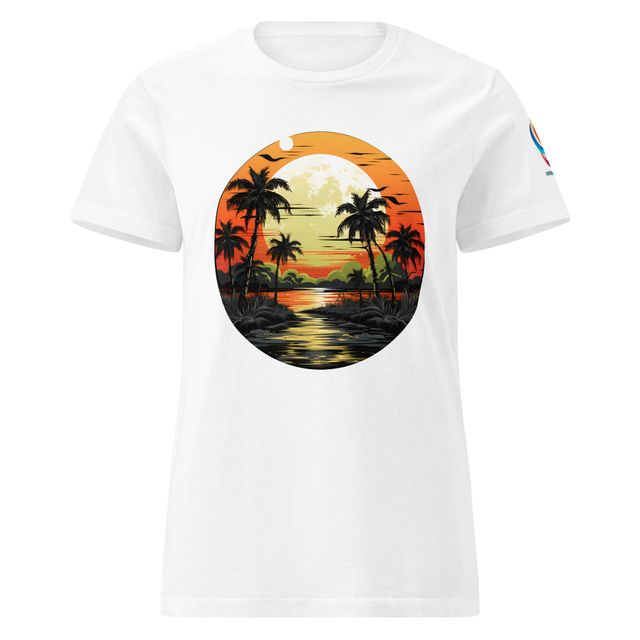 Camiseta diseño playa mujer (8 colores)