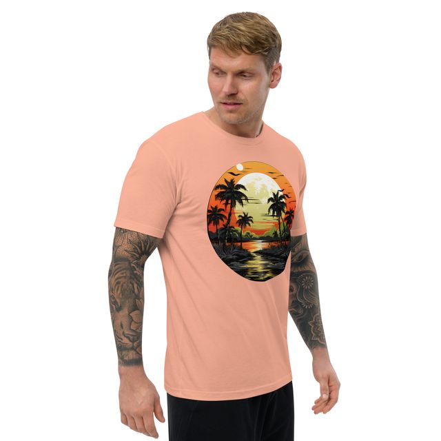 Camiseta diseño playa hombre