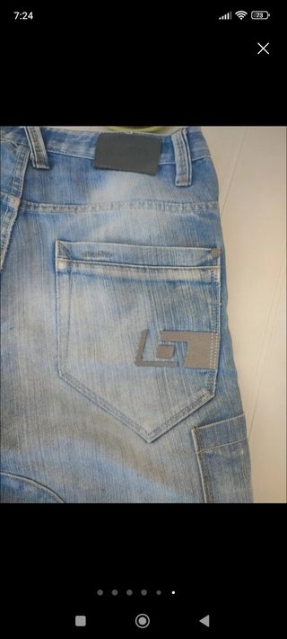 Pantaloni corti Jeans Blend Uomo Blu taglia M