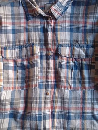 Camicia  XL stile vintage a quadri in cotone