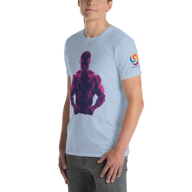 Camiseta Hombre Fitness - Blanco/Beige