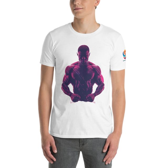 Camiseta Hombre Fitness - Blanco/Beige