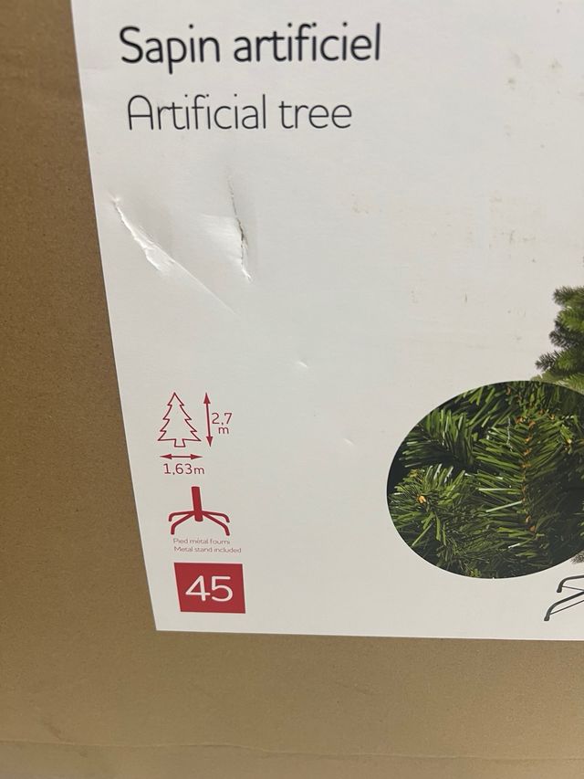 Árbol Navidad artificial 2,7m