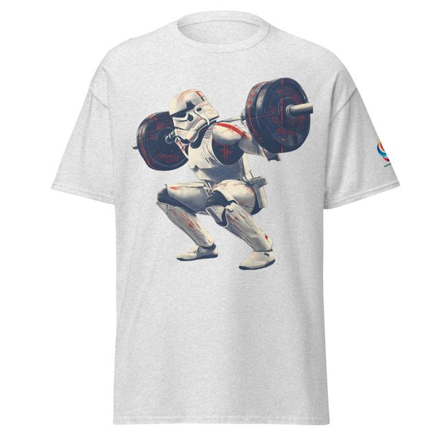 Camiseta Soldado Imperial haciendo sentadilla