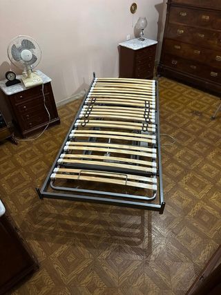 Cama geriátrica madera + colchón