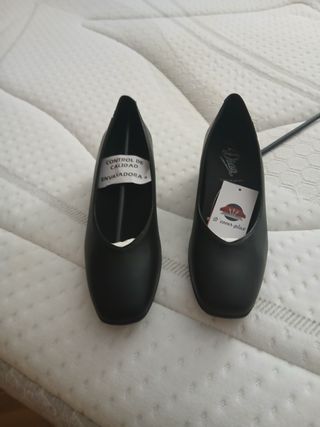 Zapatos negros mujer nº 37 - Piel