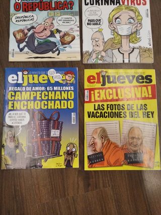 4 revistas el Jueves 