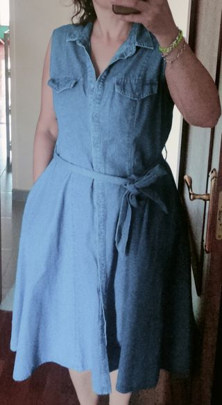 Vestido vaquero Kelrebec azul