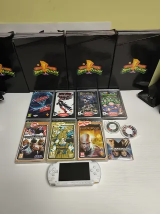 Sony PSP blanca 9 juegos