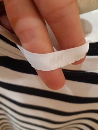 Miniabito a righe bianco e nero